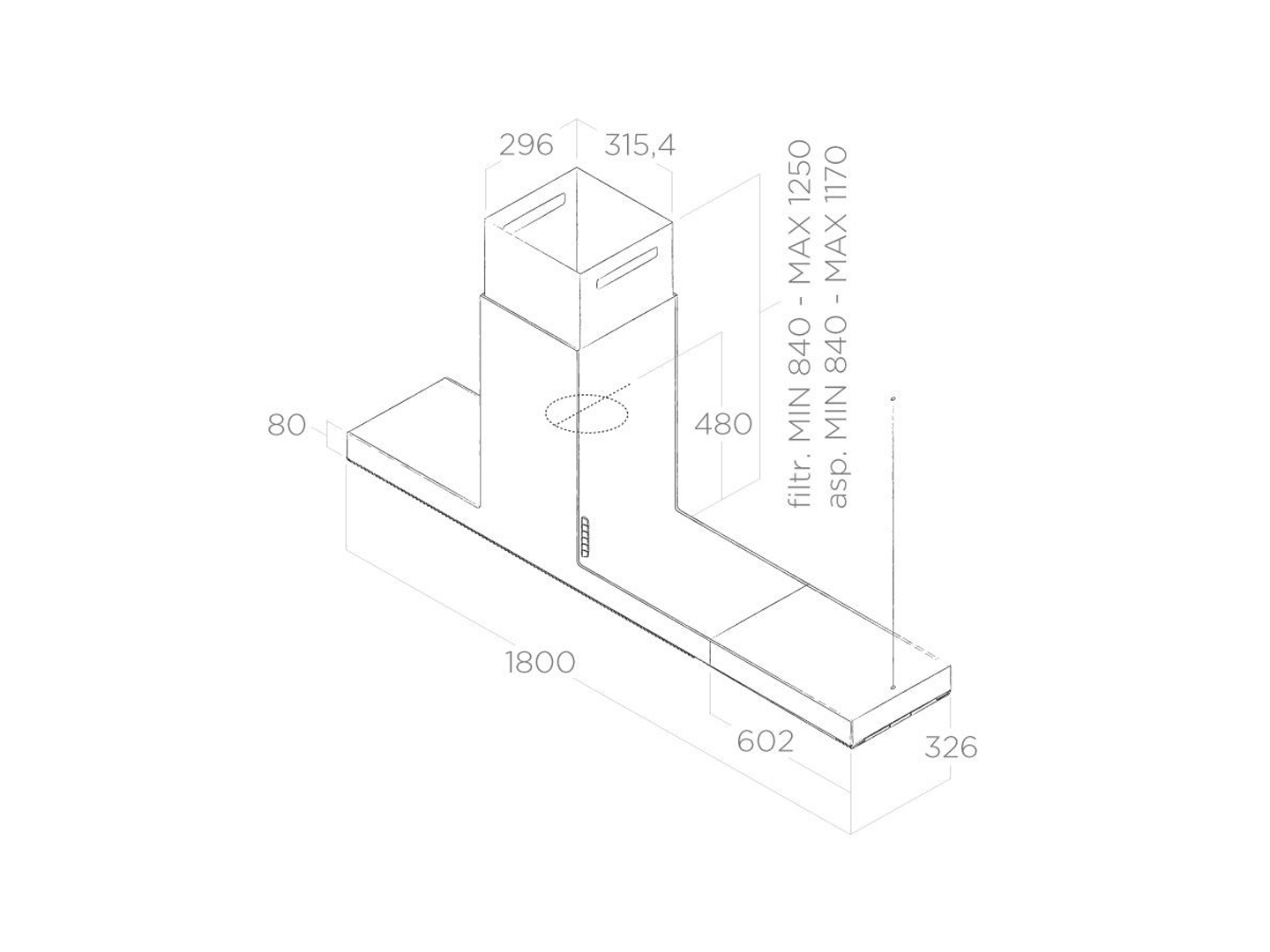Máy Hút Mùi Đảo ELICA HAIKU ISLAND