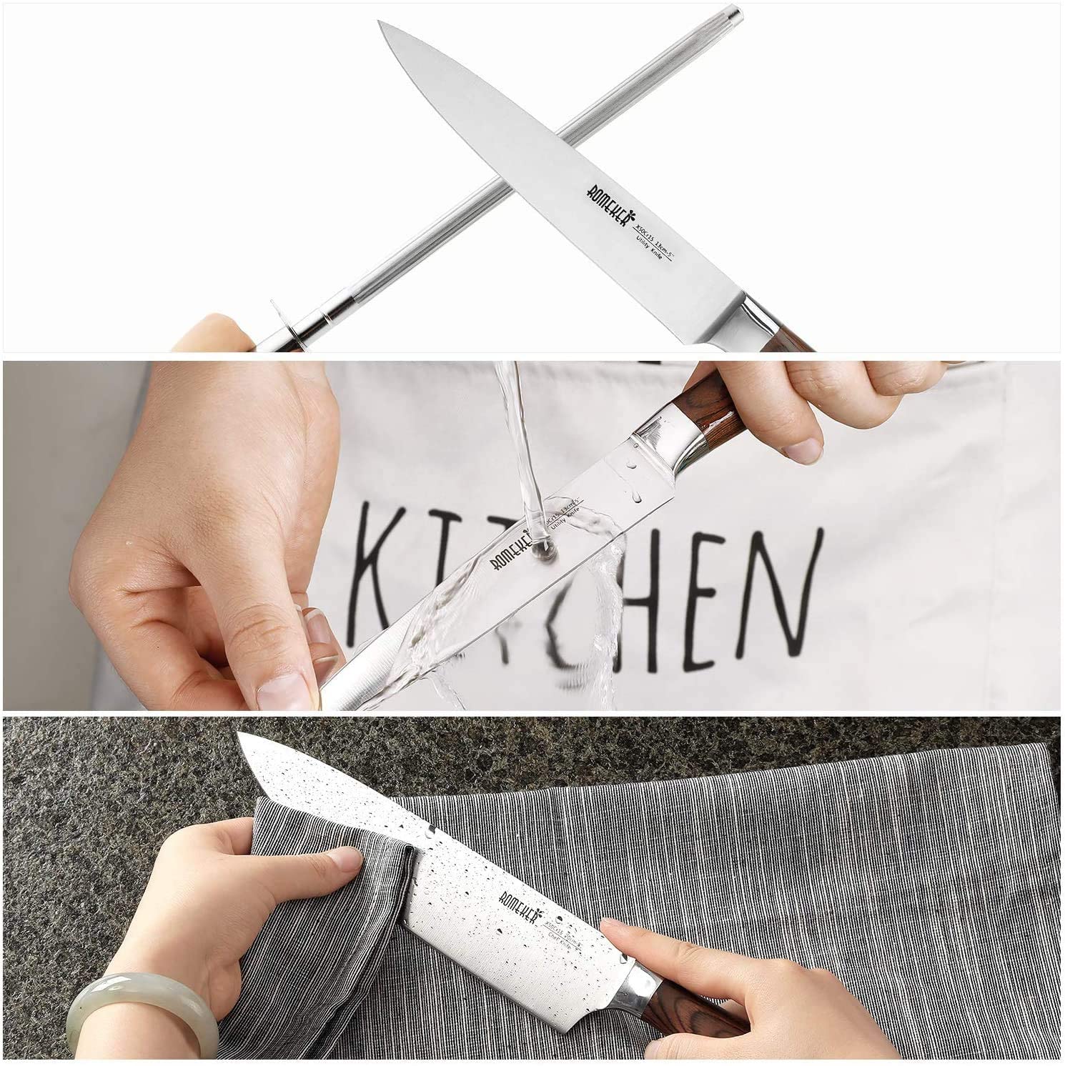 Bộ Dao Gia Dụng ROMEKER 6 Chiếc Nhập Khẩu Đức