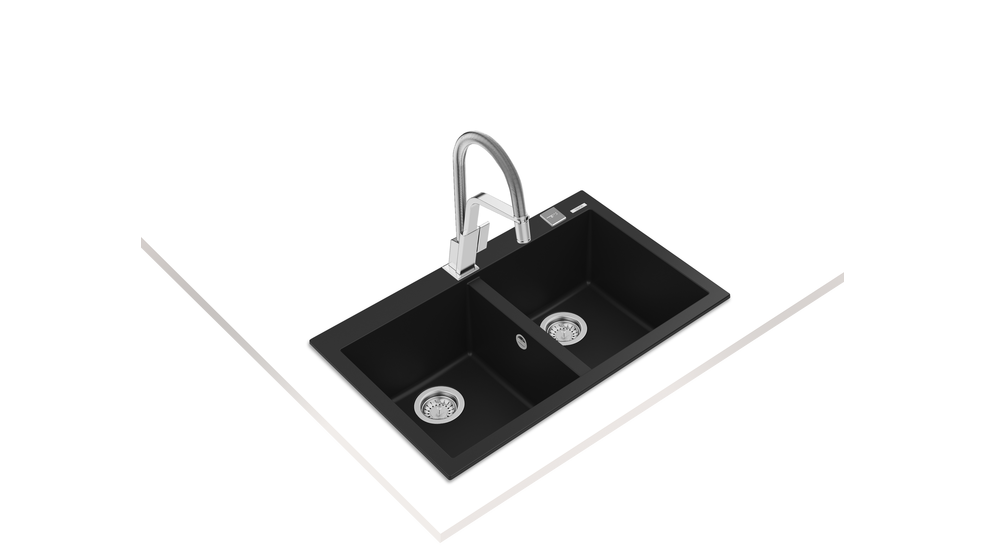 Chậu Đá Teka Forsquare 2B 790 TG (Màu đen)