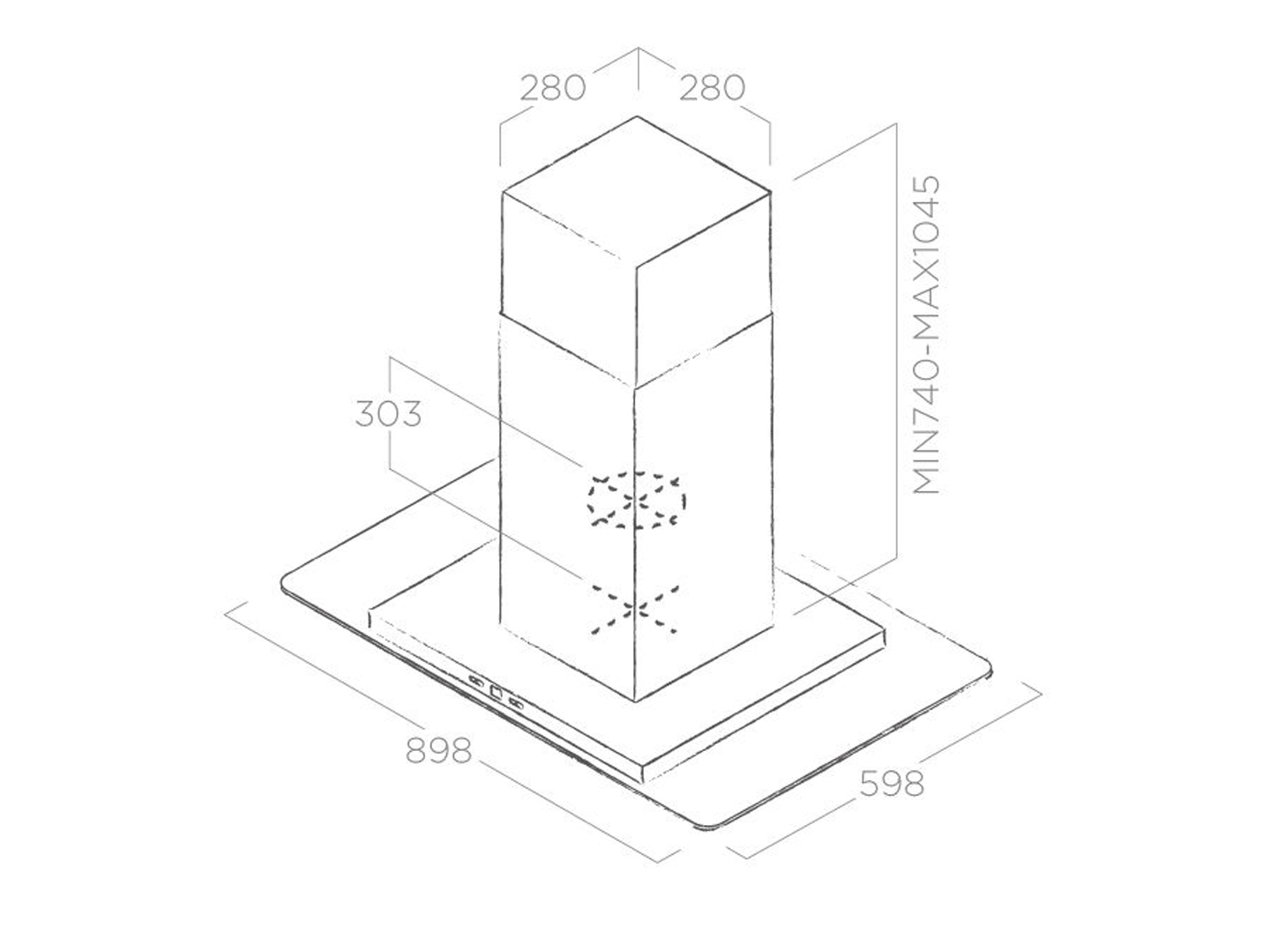 Máy Hút Mùi Đảo ELICA THIN ISLAND IX/A/120