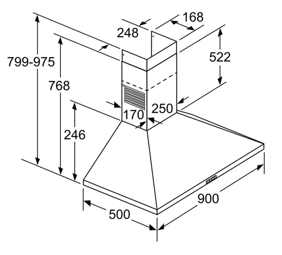 Máy Hút Mùi BOSCH DWP96BC50B