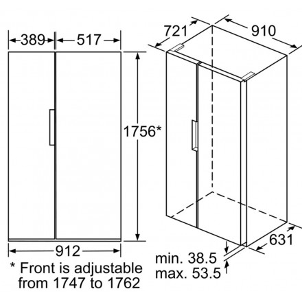 Tủ Lạnh BOSCH KAN92VI35O