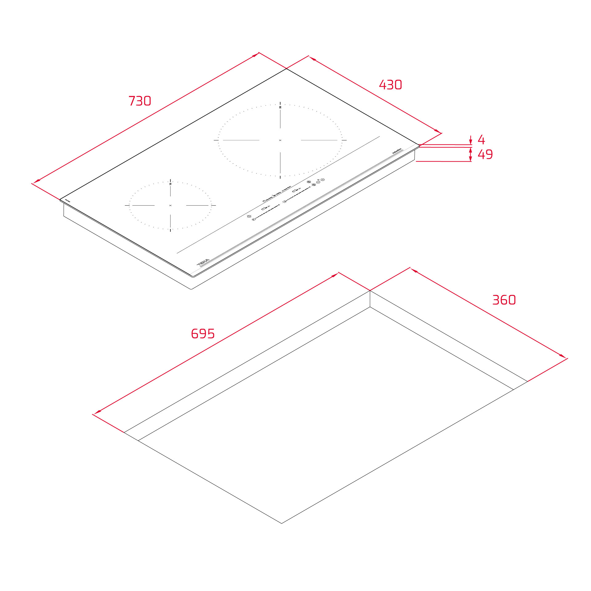 OUTLET - Bếp Từ TEKA IZC 72310 MSP BK