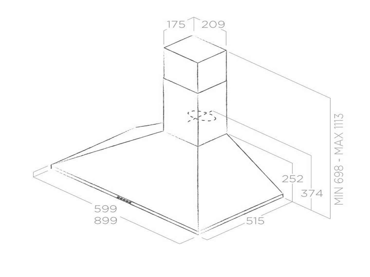 Máy Hút Mùi Áp Tường ELICA TAMAYA
