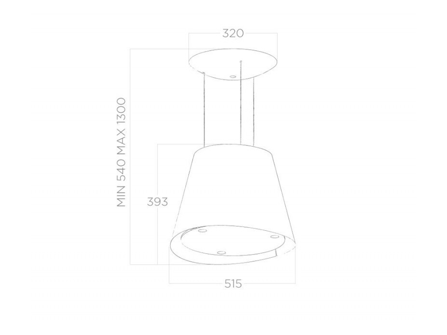 Máy Hút Mùi Đảo Đèn EASY
