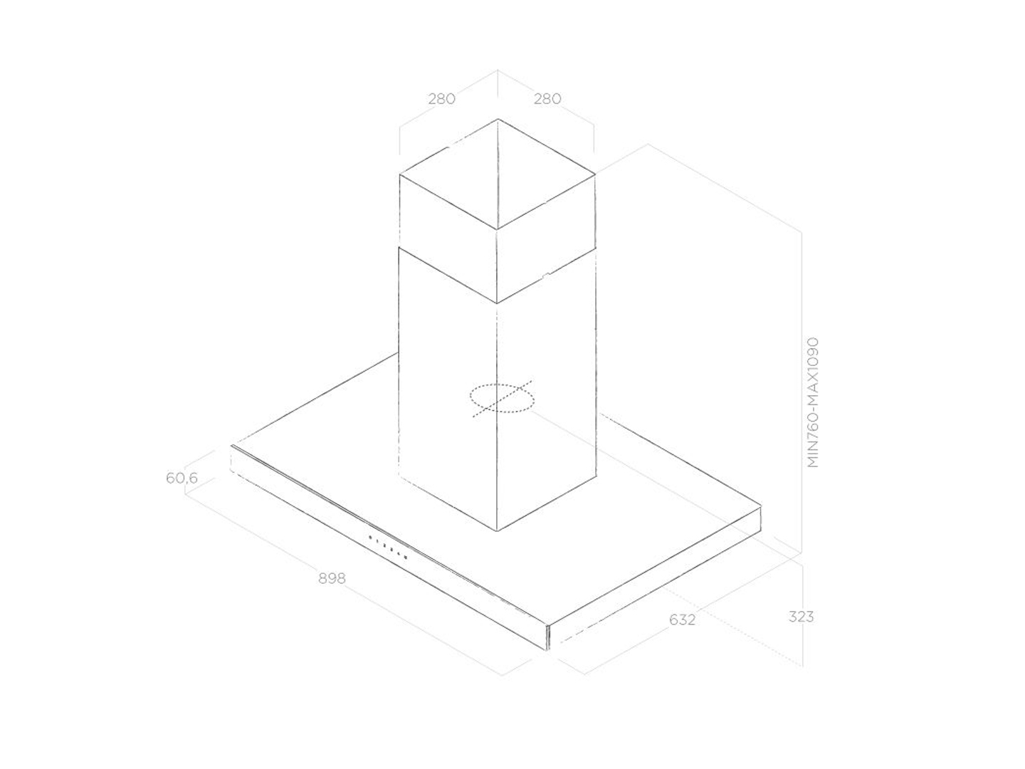 Máy Hút Mùi Áp Tường ELICA JOY
