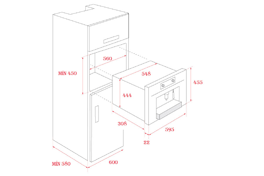 Máy Pha Cafe Teka Lắp Âm CLC 835 MC