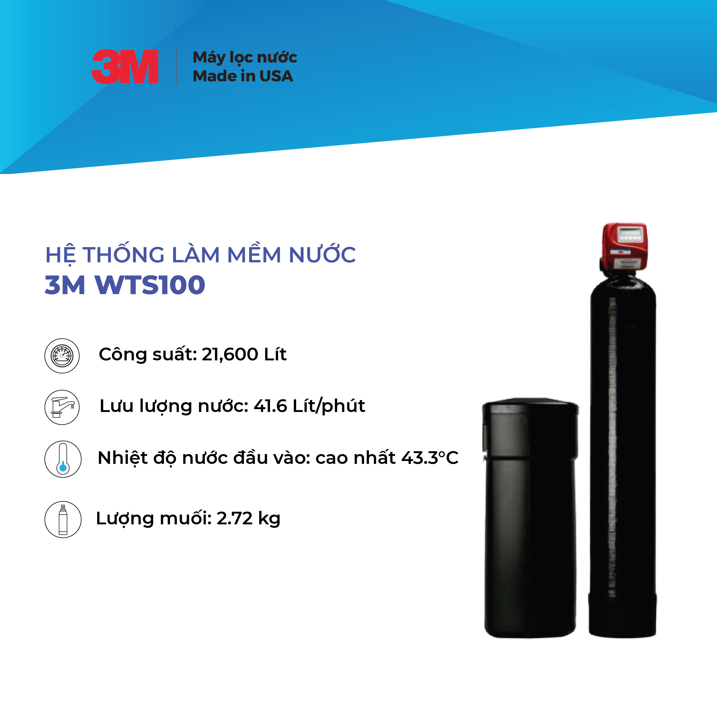Thiết Bị Làm Mềm Nước 3M WTS150