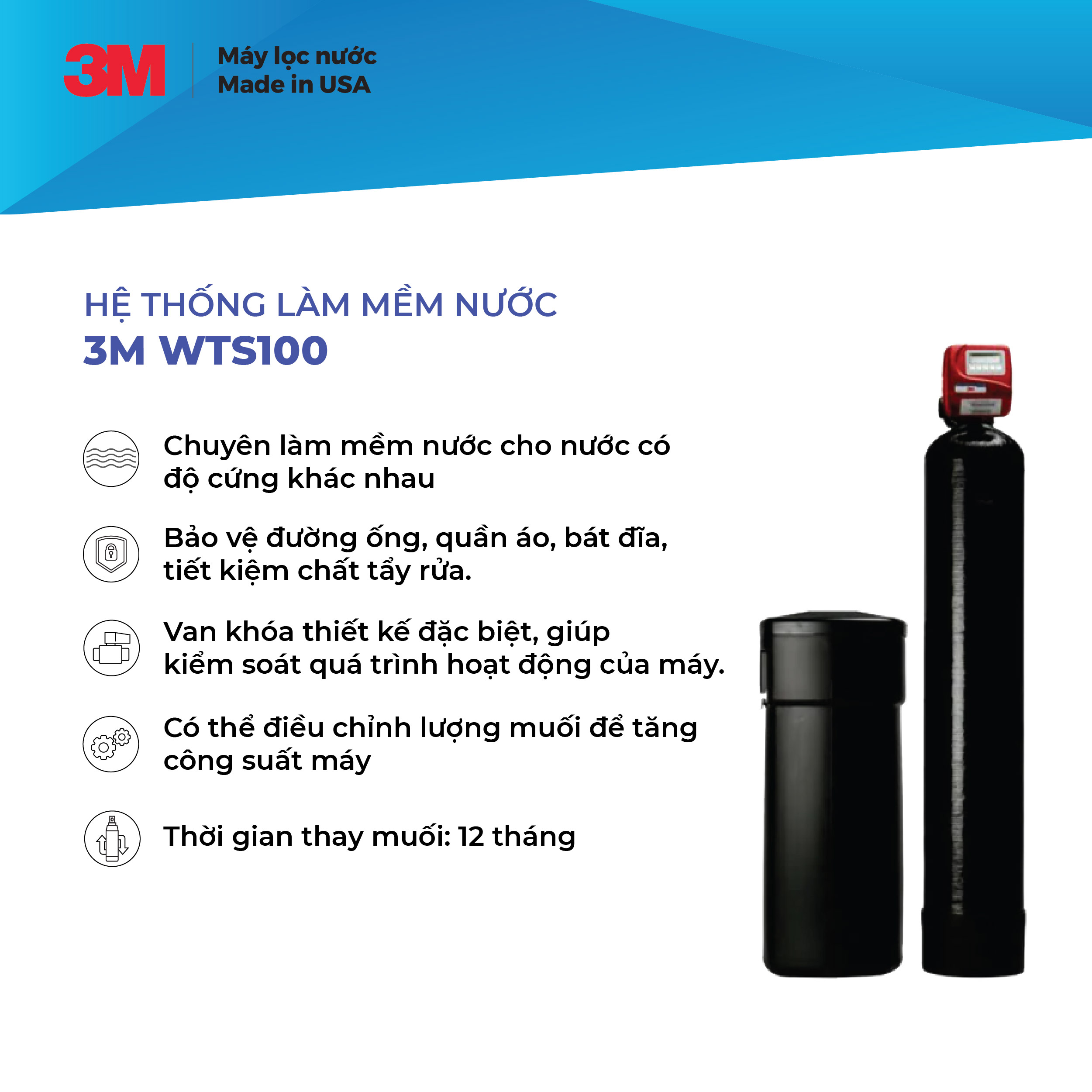 Thiết Bị Làm Mềm Nước 3M WTS150