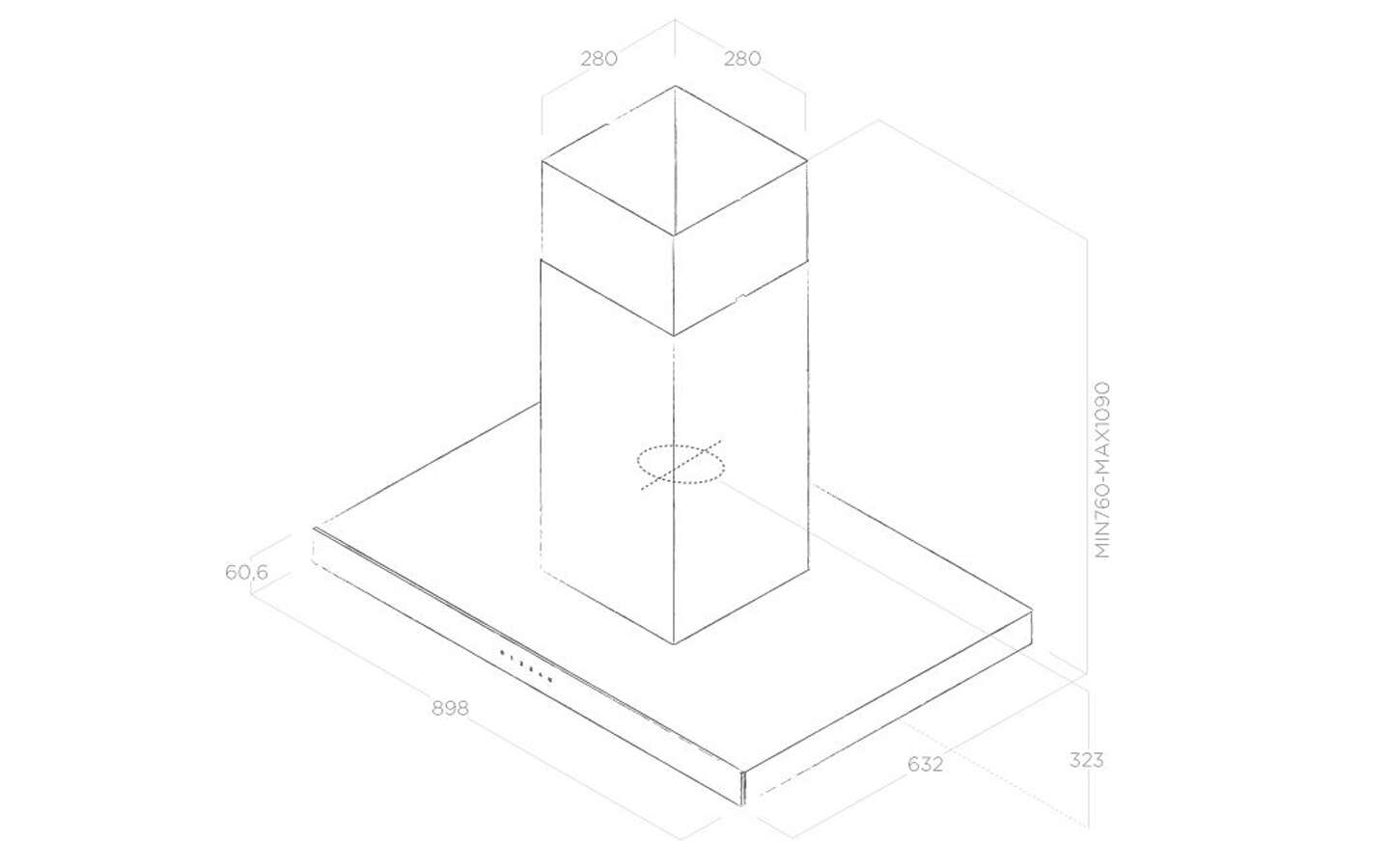 Máy Hút Mùi Đảo Elica Joy Island