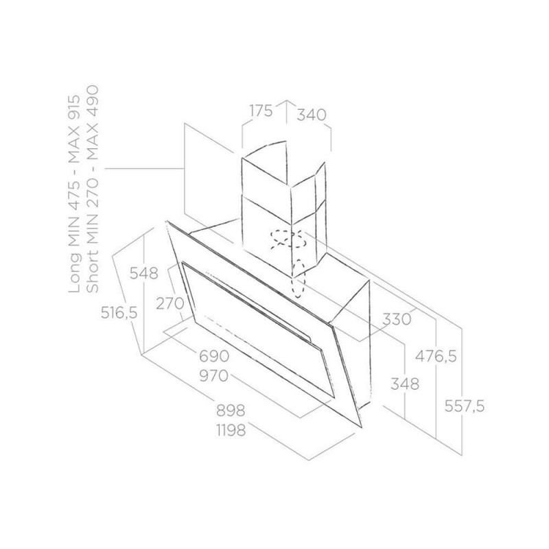 Máy Hút Mùi Elica VERTIGO