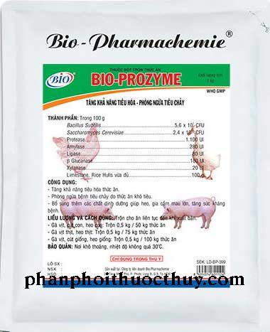 men tiêu hóa men vi sinh  bio prozyme 1 kg