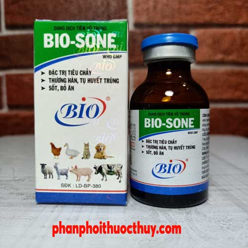 bio sone 20ml trị tiêu chảy thương hàn sốt bỏ ăn