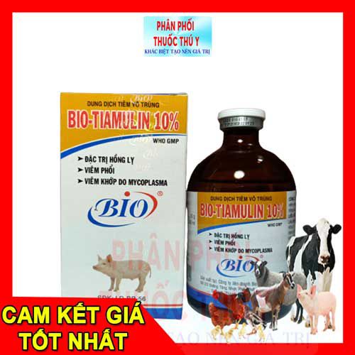 đặc trị hồng lỵ bio tiamullin 10% 100ml