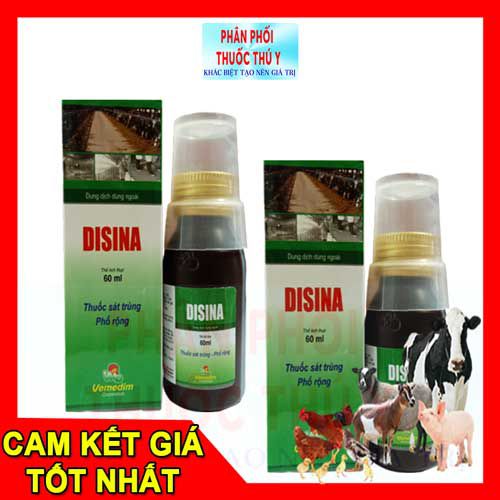 sát trùng phổ rộng vemedim disina 60ml