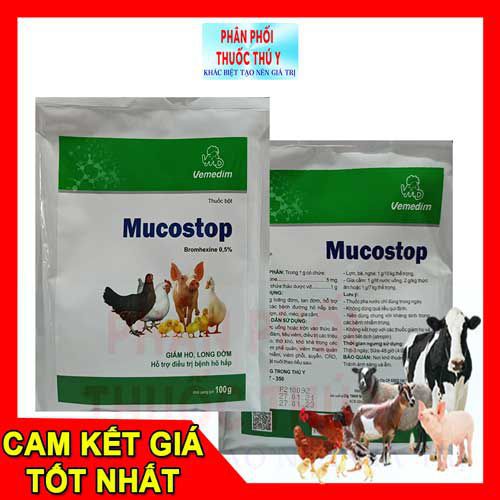 giảm ho, long đờm vemedim mucosstop 100gr