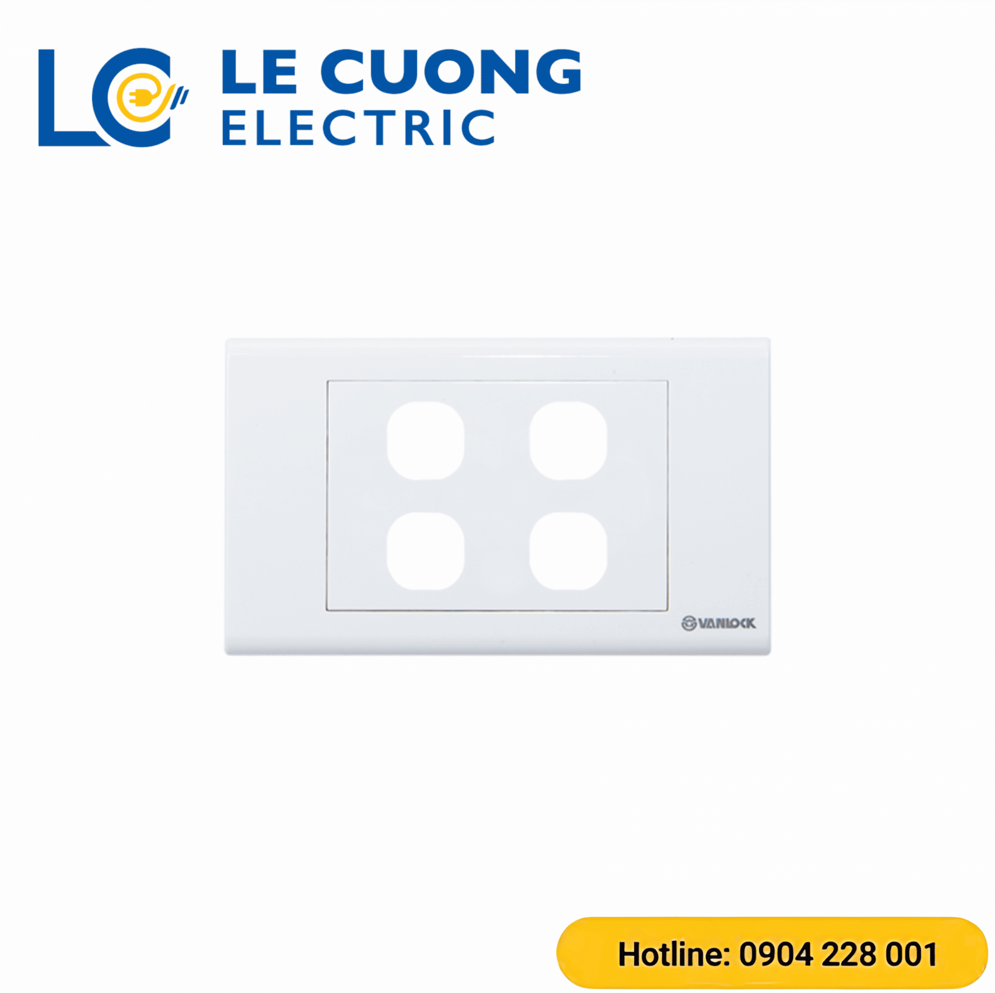 Mặt 4 công tắc S18 Sino