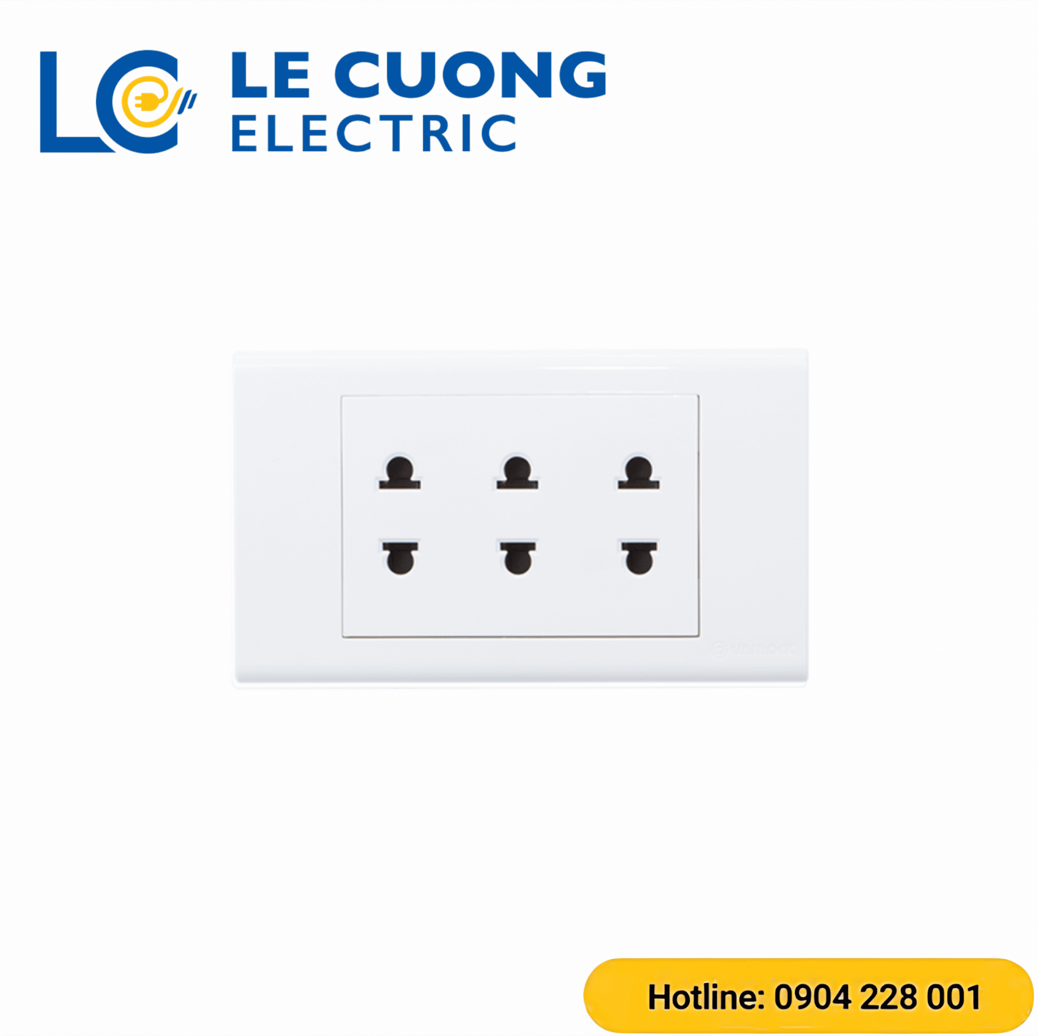 3 ổ cắm 2 chấu S18 Sino