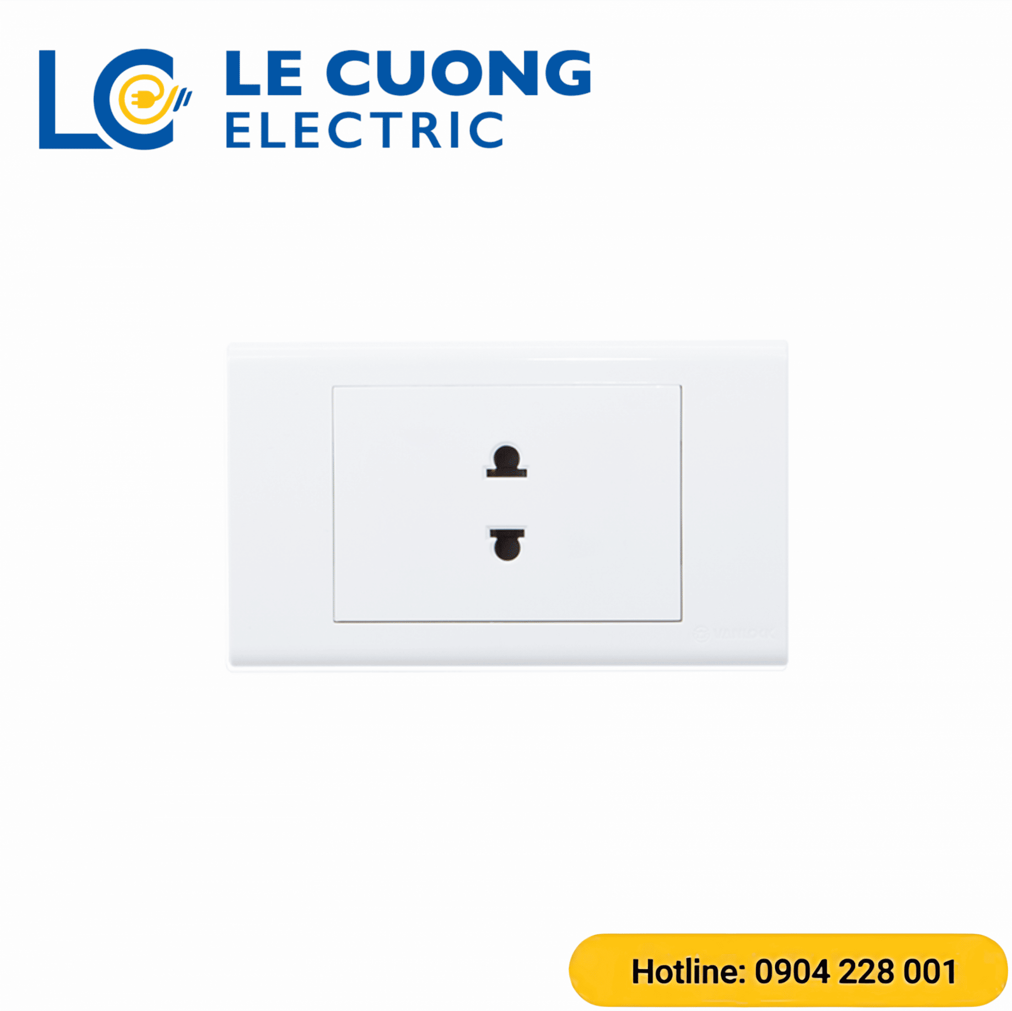 Ổ cắm đơn 2 chấu S18 Sino