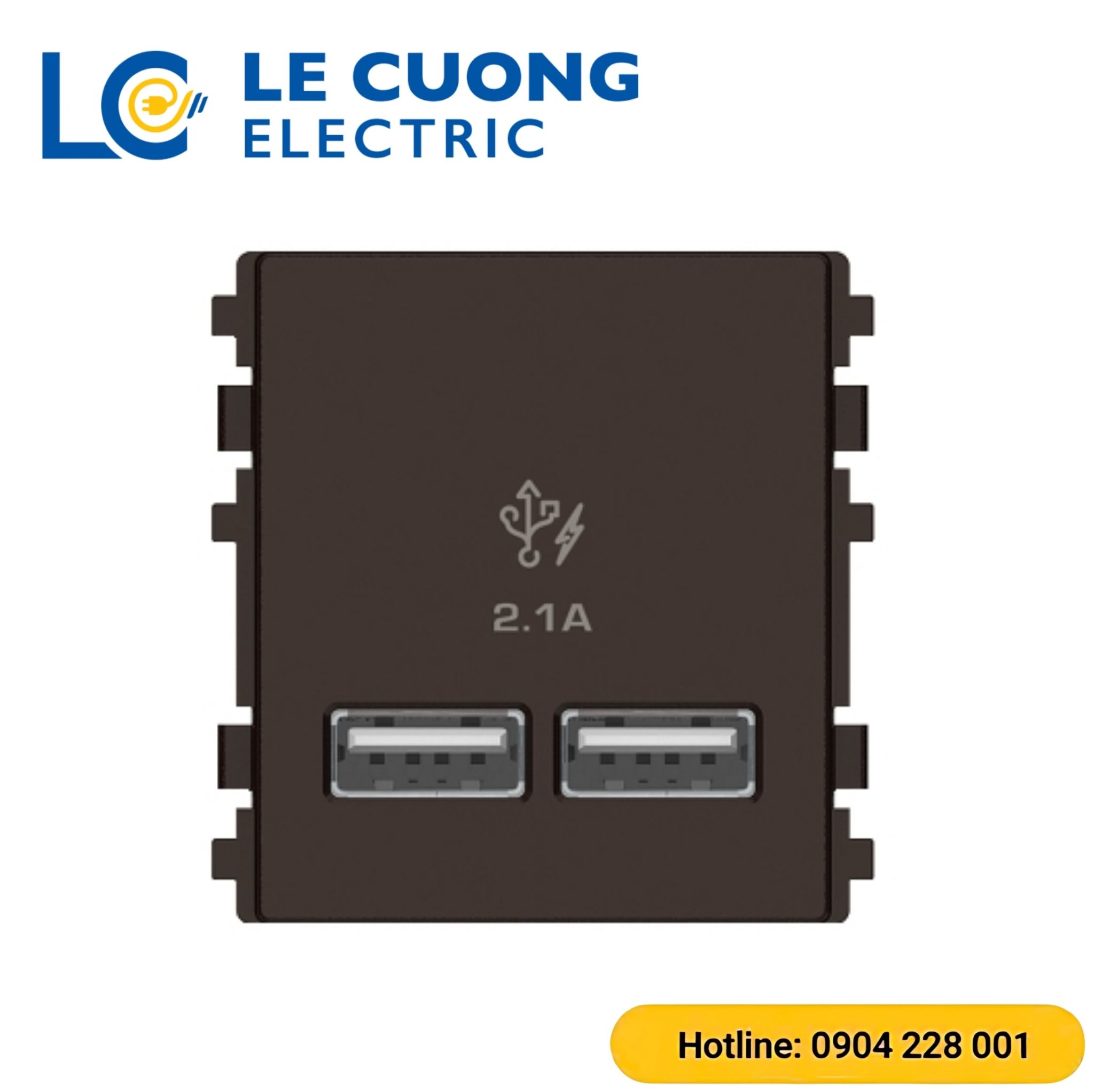 Ổ sạc USB 2.1A đôi, size 2S Scheneider ELECTRIC