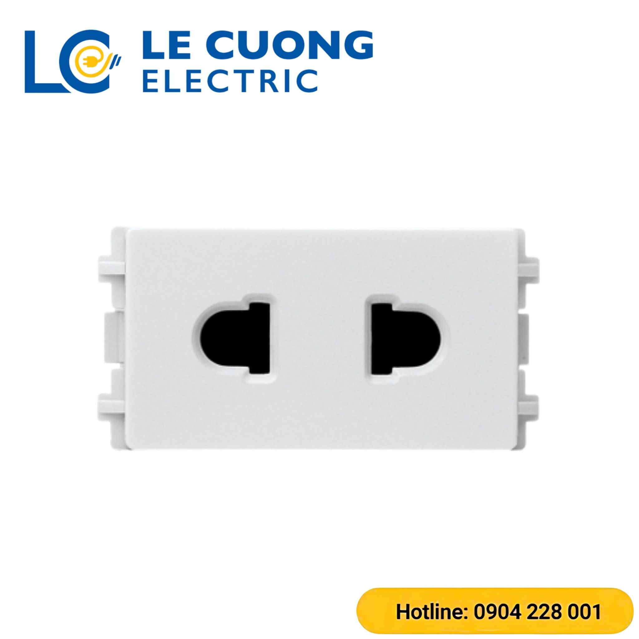 Ổ cắm đơn 2 chấu 10A, size S Scheneider ELECTRIC
