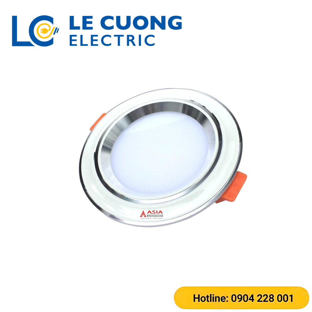Âm trần mặt lõm viền trắng Asia Lighting