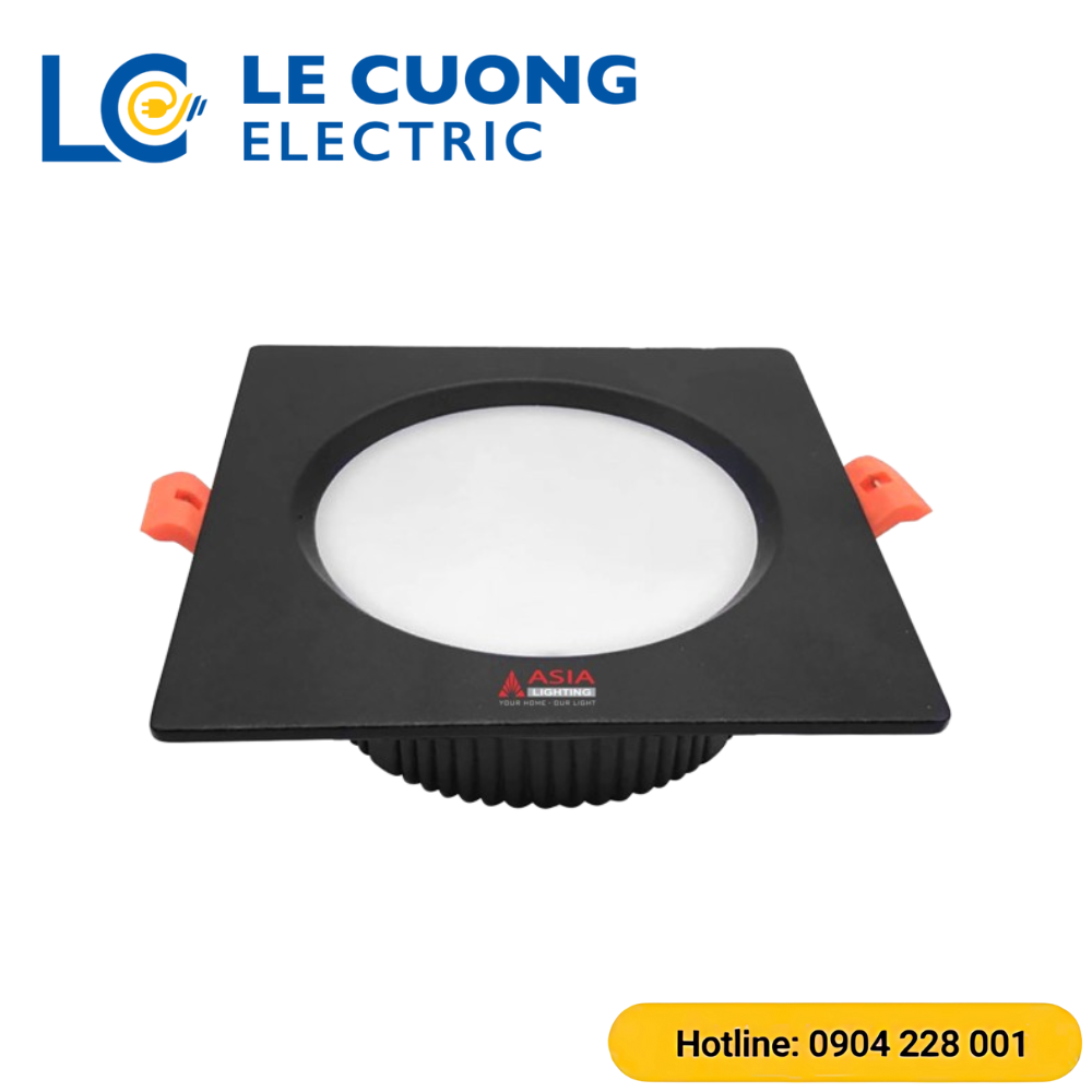 Âm trần vuông mặt đen Asia Lighting
