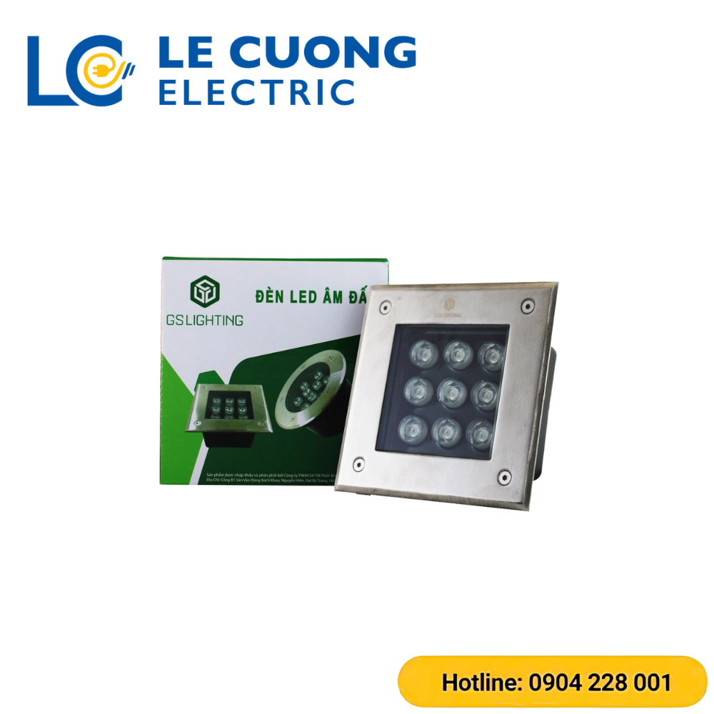 Đèn LED âm đất vuông GS Lighting
