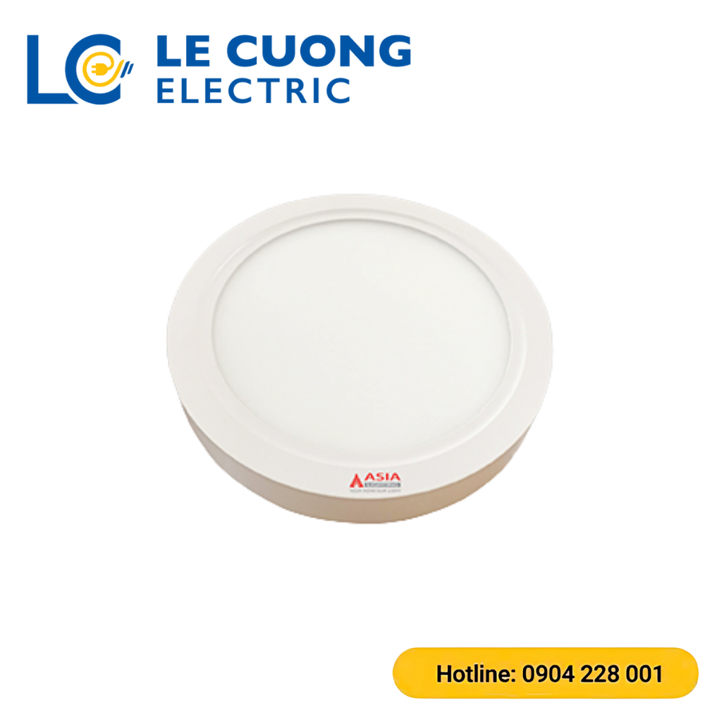 Ốp nổi tròn Asia Lighting vỏ trắng