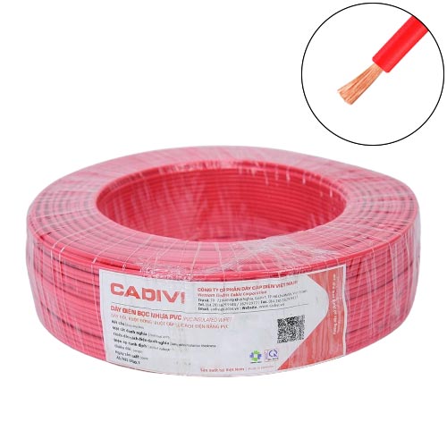Dây điện bọc nhựa PVC VCm -2,5 -450/750V Cadivi