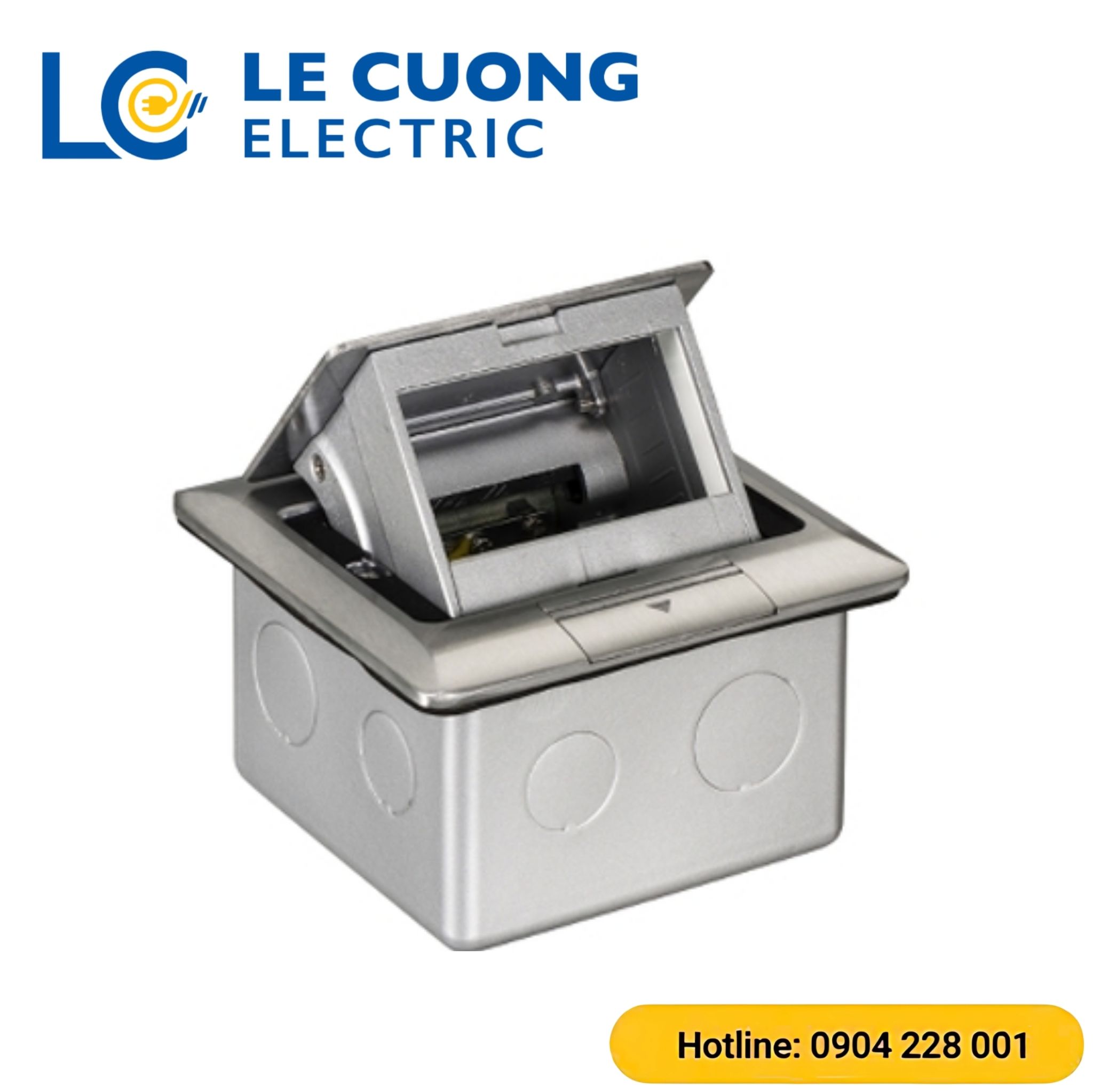 Ổ cắm âm sàn cho S-Flexi có đế âm, màu nhũ bạc Schneider ELECTRIC