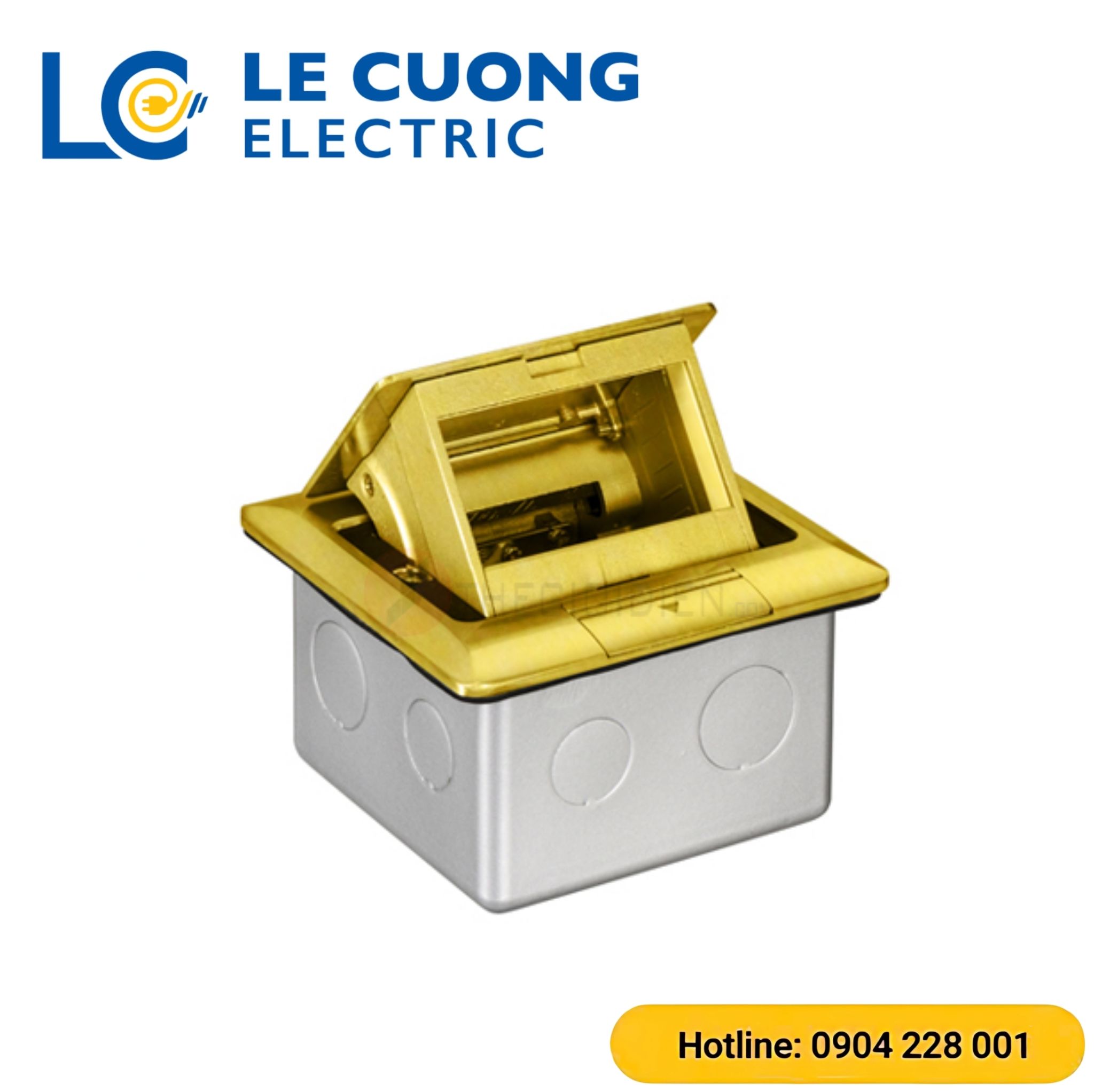 Ổ cắm âm sàn cho S-Flexi có đế âm, màu nhũ vàng Schneider ELECTRIC
