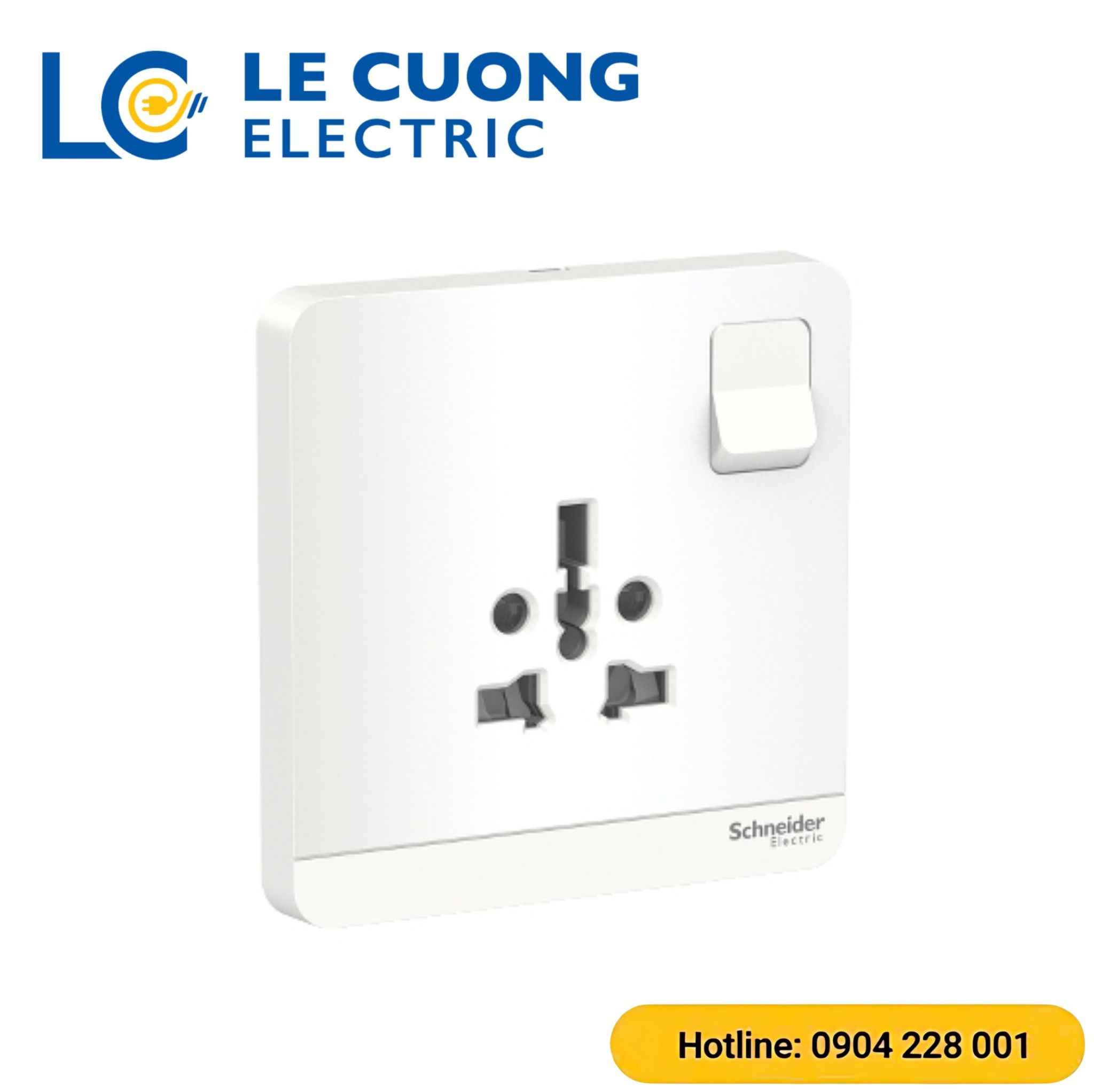 Bộ ổ cắm đơn đa năng 16A,có công tắc Schneider ELECTRIC