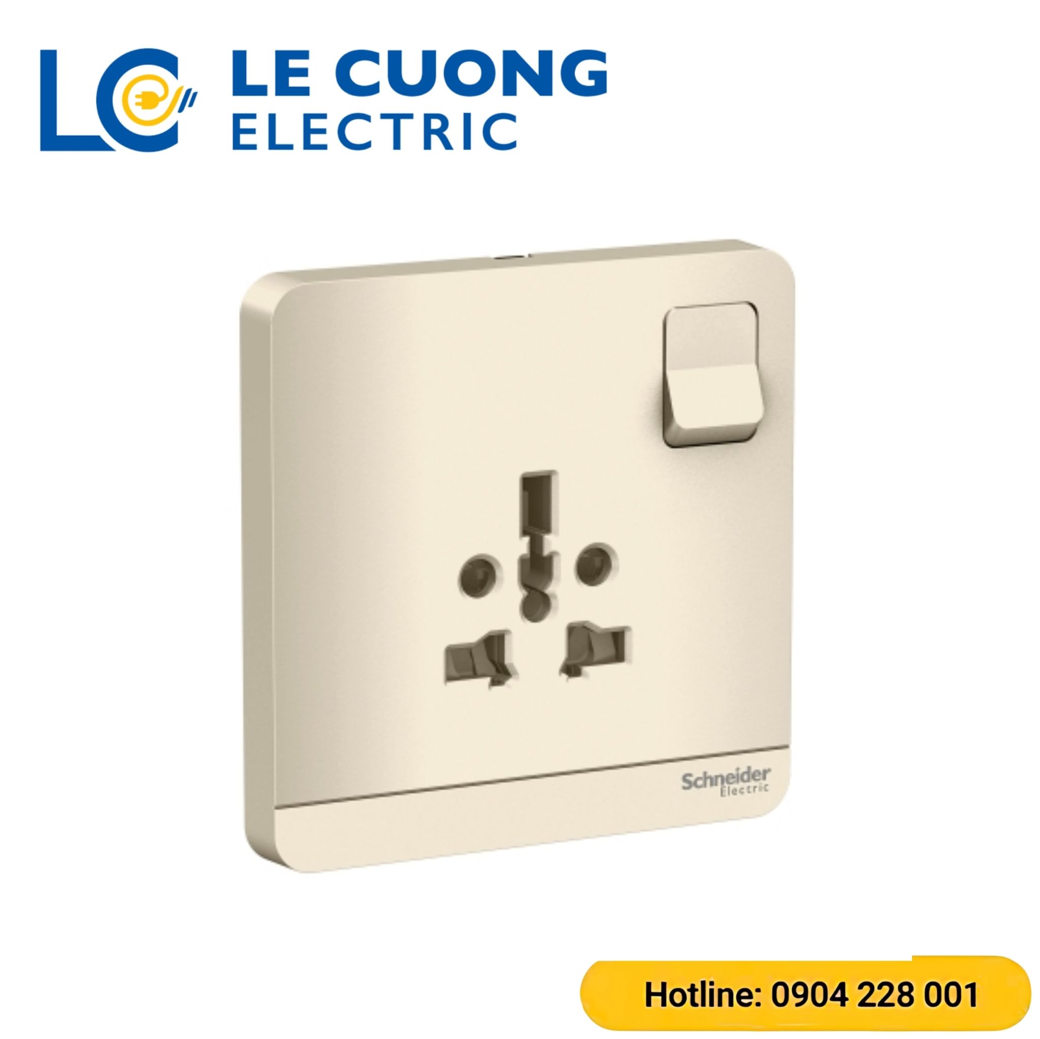 Bộ ổ cắm đơn đa năng 16A,có công tắc Schneider ELECTRIC
