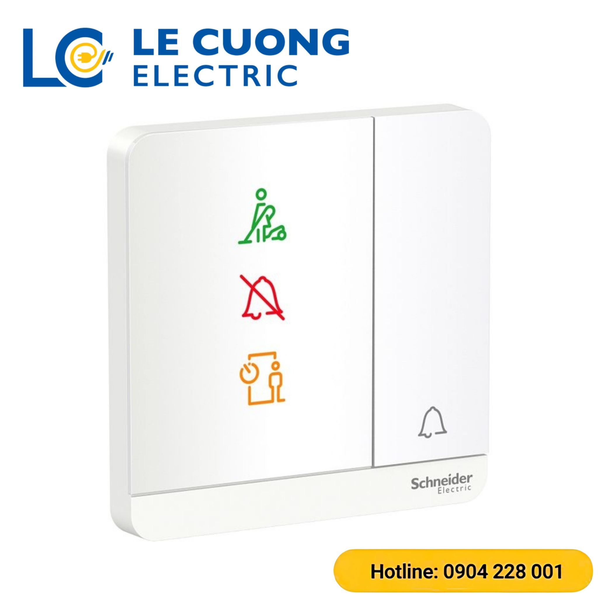 Bộ công tắc chuông “Không làm phiền”, “Xin dọn phòng”,“Vui lòng chờ” Schneider ELECTRIC