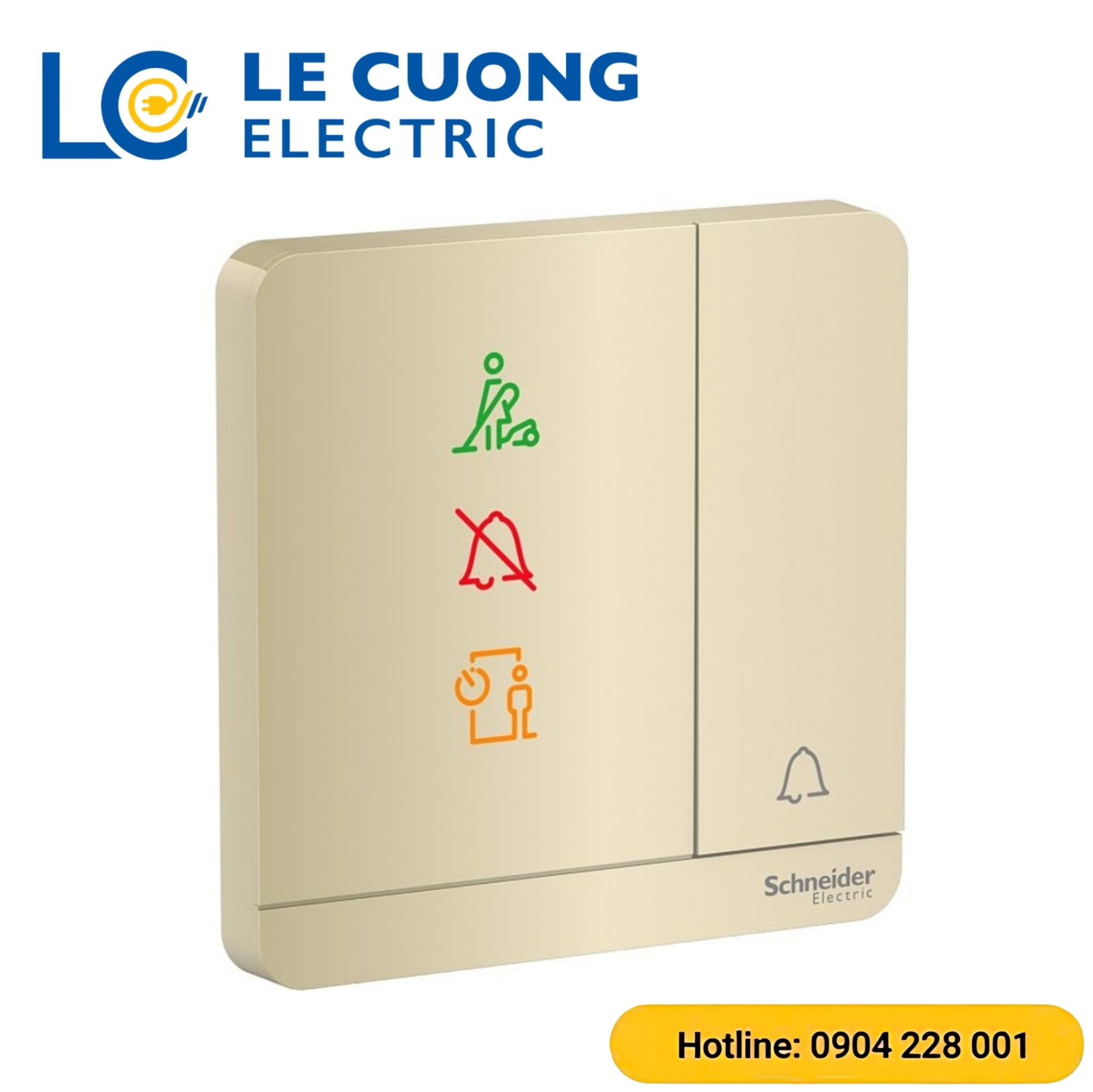 Bộ công tắc chuông “Không làm phiền”, “Xin dọn phòng”,“Vui lòng chờ” Schneider ELECTRIC
