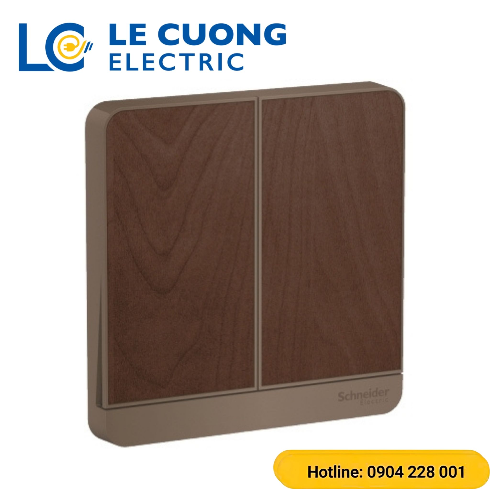 Bộ công tắc đôi 2 chiều 16AX, có đèn LED Schneider ELECTRIC