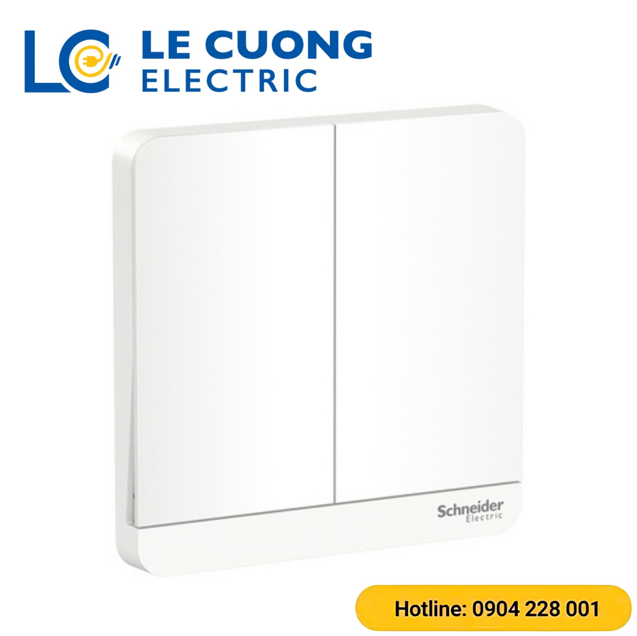 Bộ công tắc đôi 2 chiều 16AX, có đèn LED Schneider ELECTRIC