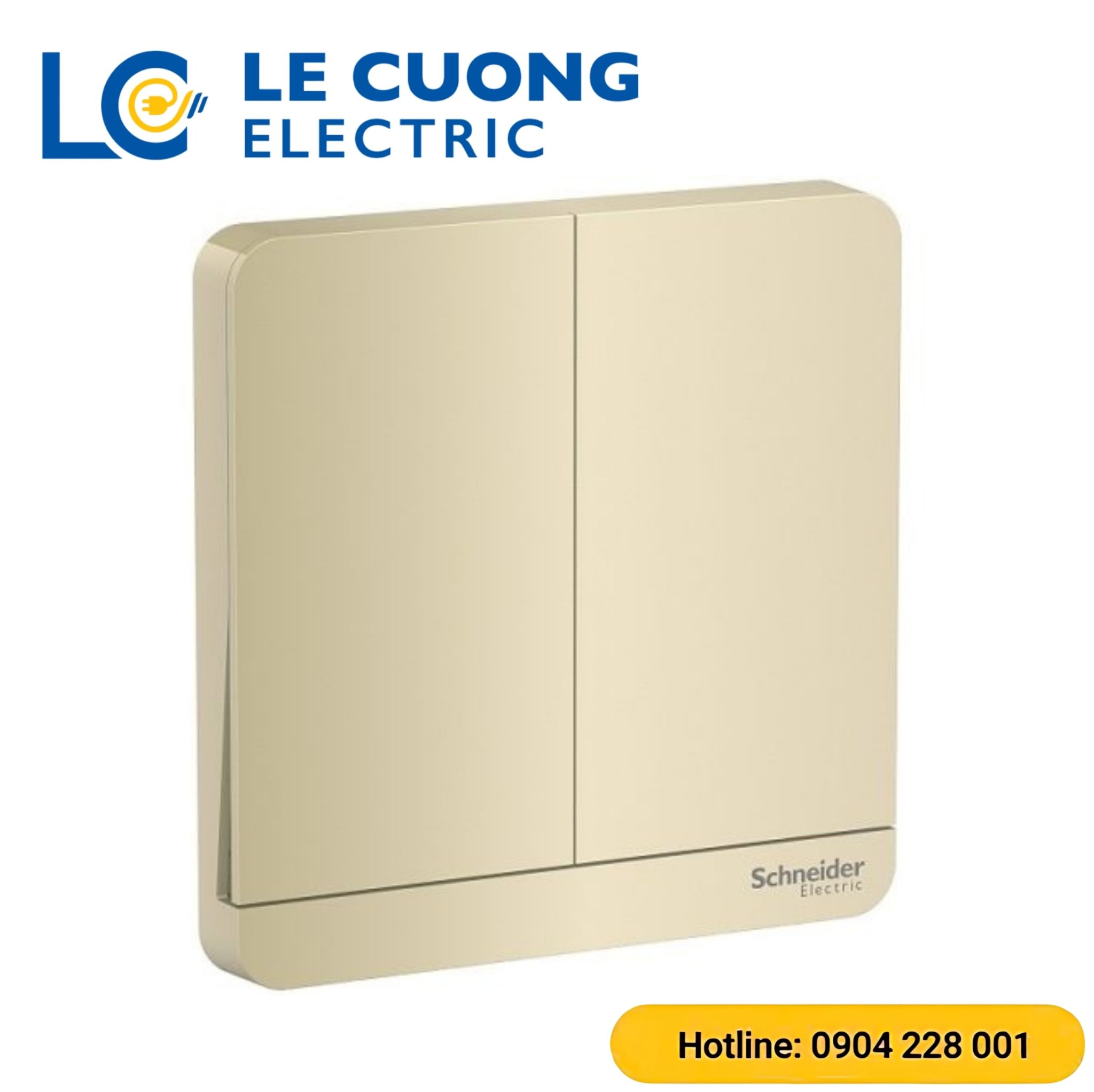 Bộ công tắc đôi 2 chiều 16AX, có đèn LED Schneider ELECTRIC