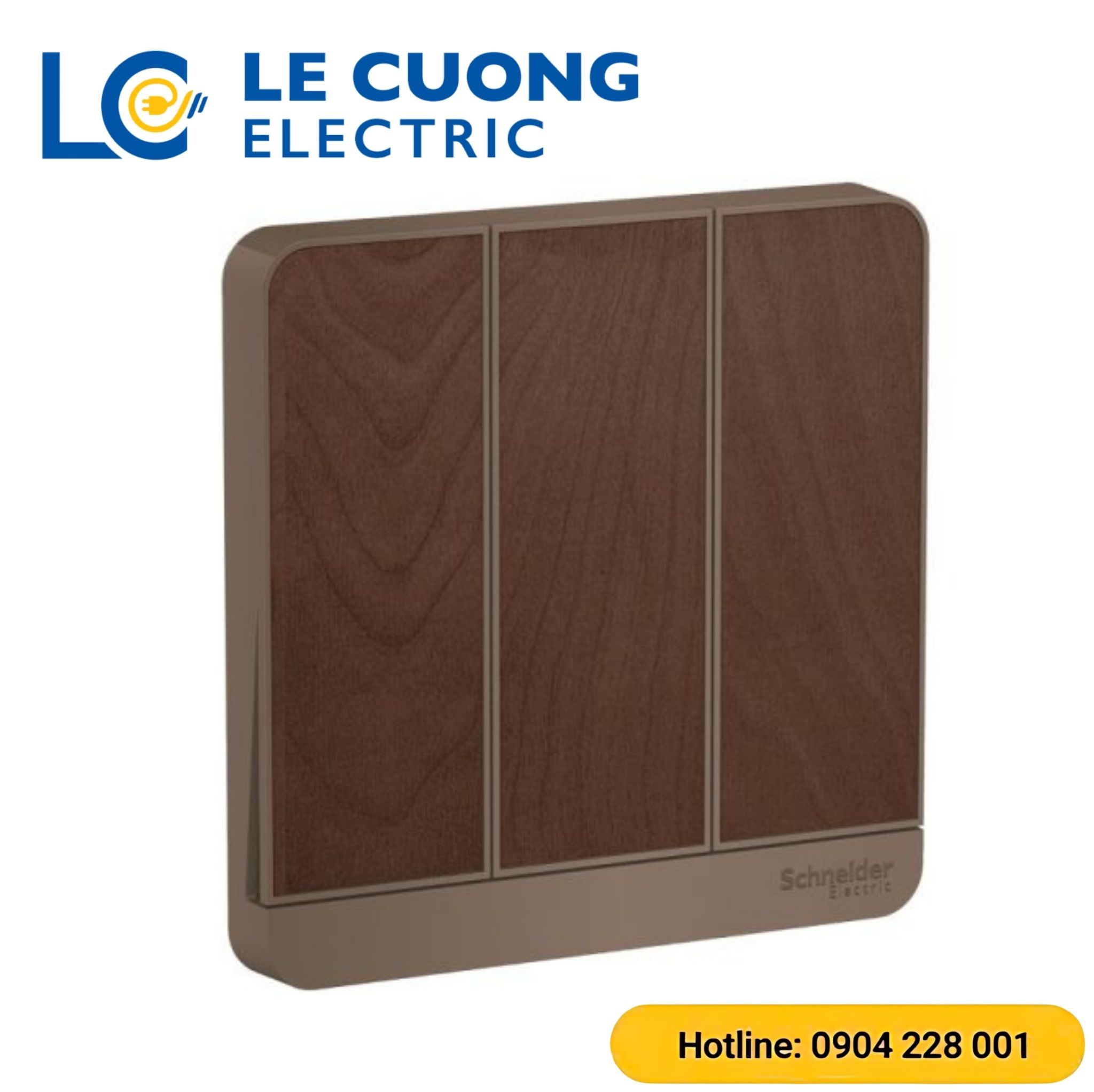 Bộ công tắc ba 1 chiều 16AX, có đèn LED Schneider ELECTRIC