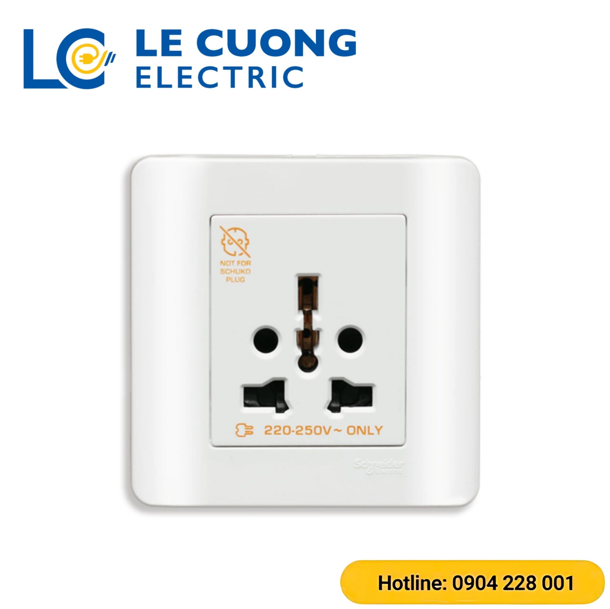 Bộ ổ cắm đơn đa năng 16A Schneider ELECTRIC