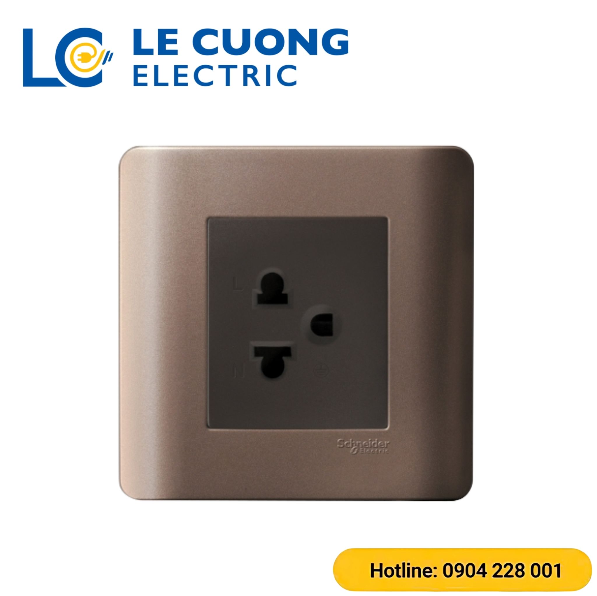 Bộ ổ cắm đơn 3 chấu 16A Schneider ELECTRIC