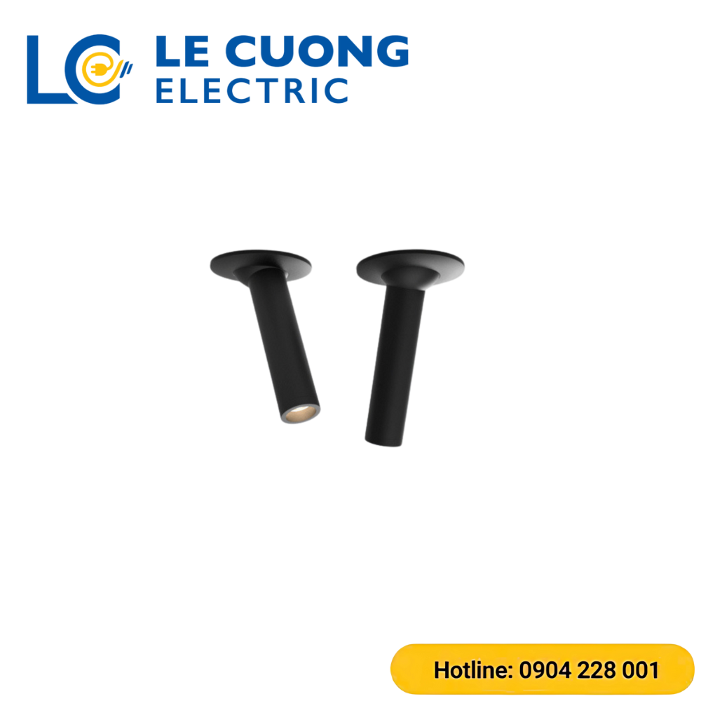 Đèn âm trần rọi dạng ống mini GSATO6 màu đen GS Lighting