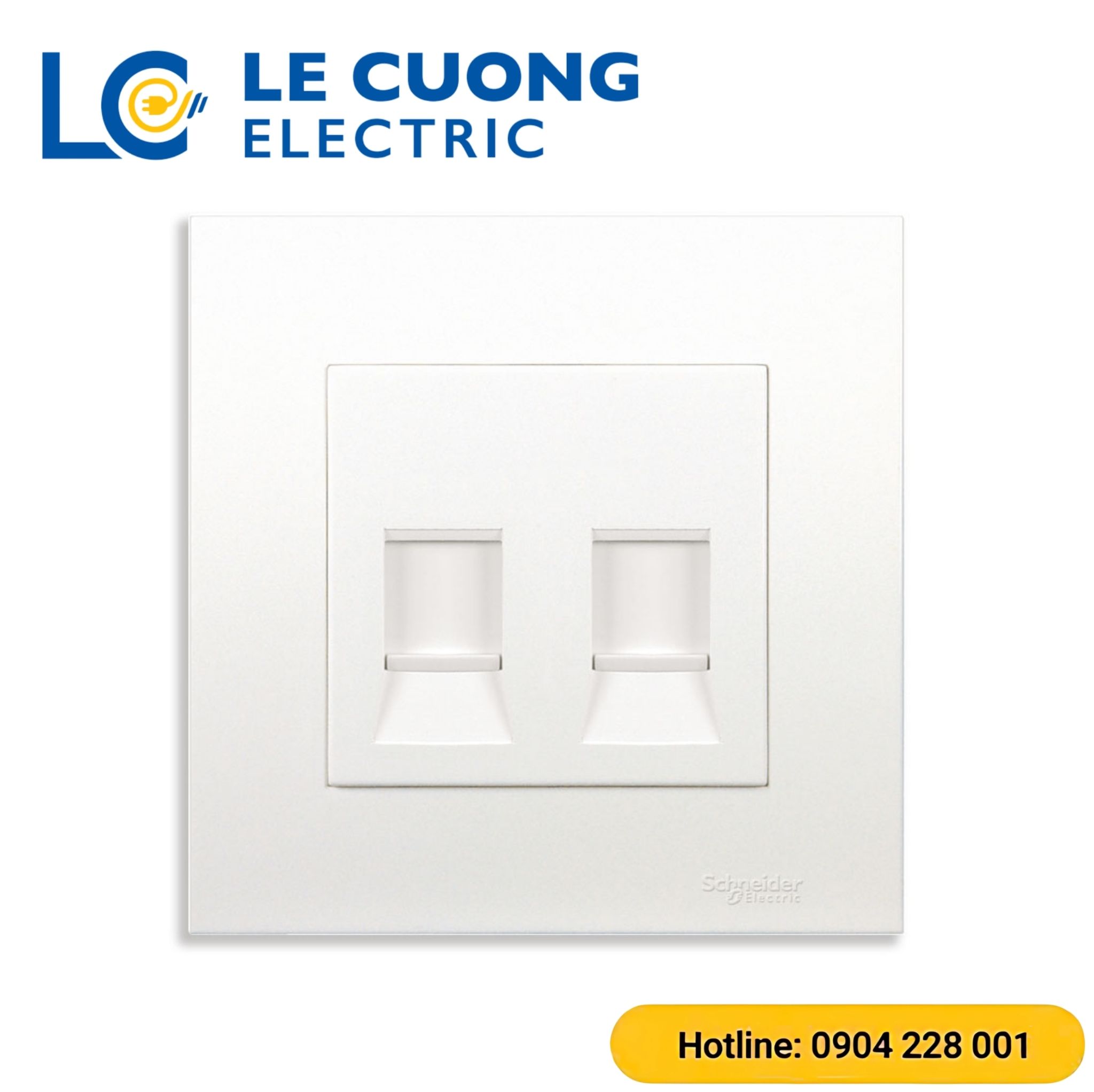 Bộ ổ cắm mạng cat6 đôi Schneider ELECTRIC