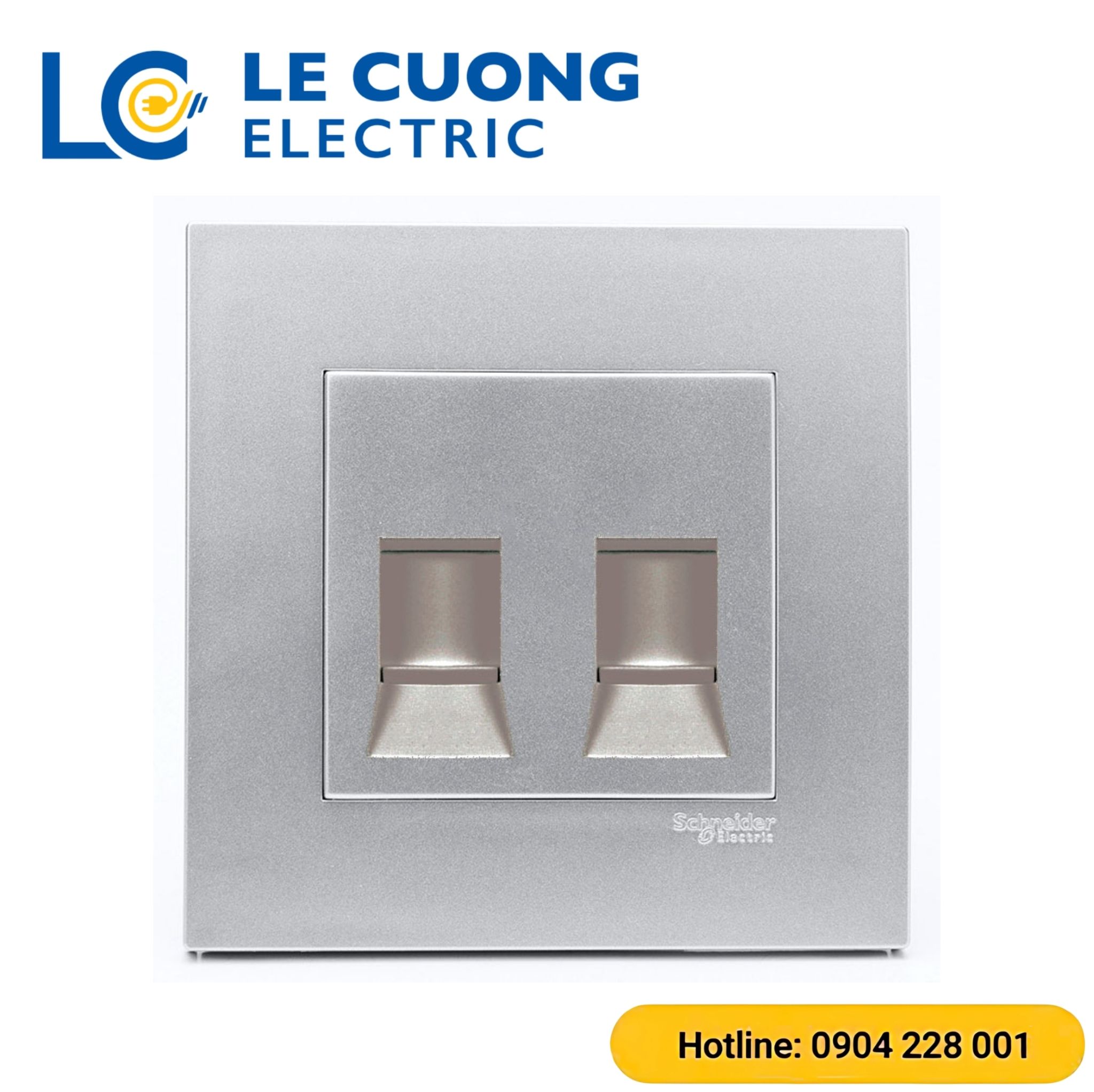 Bộ ổ cắm mạng cat6 đôi Schneider ELECTRIC