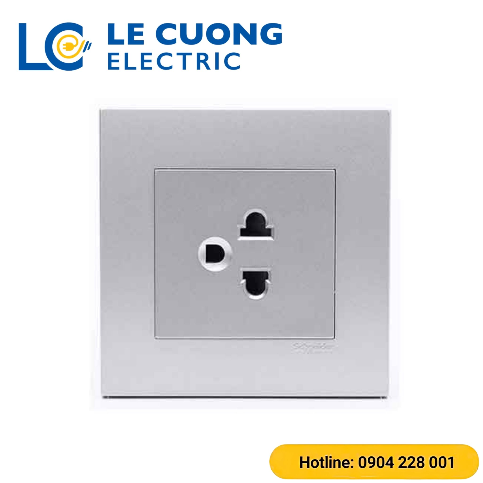 Bộ ổ cắm đơn 3 chấu 16A Schneider ELECTRIC