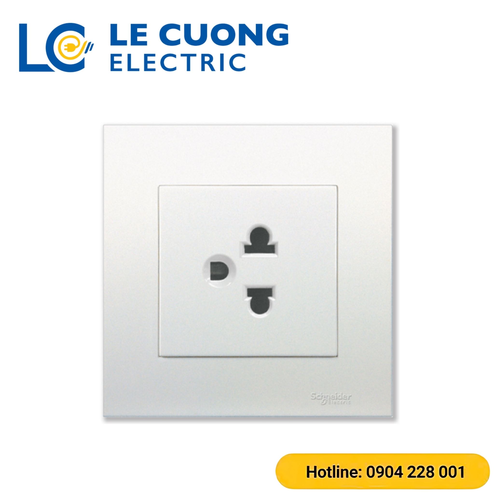 Bộ ổ cắm đơn 3 chấu 16A Schneider ELECTRIC
