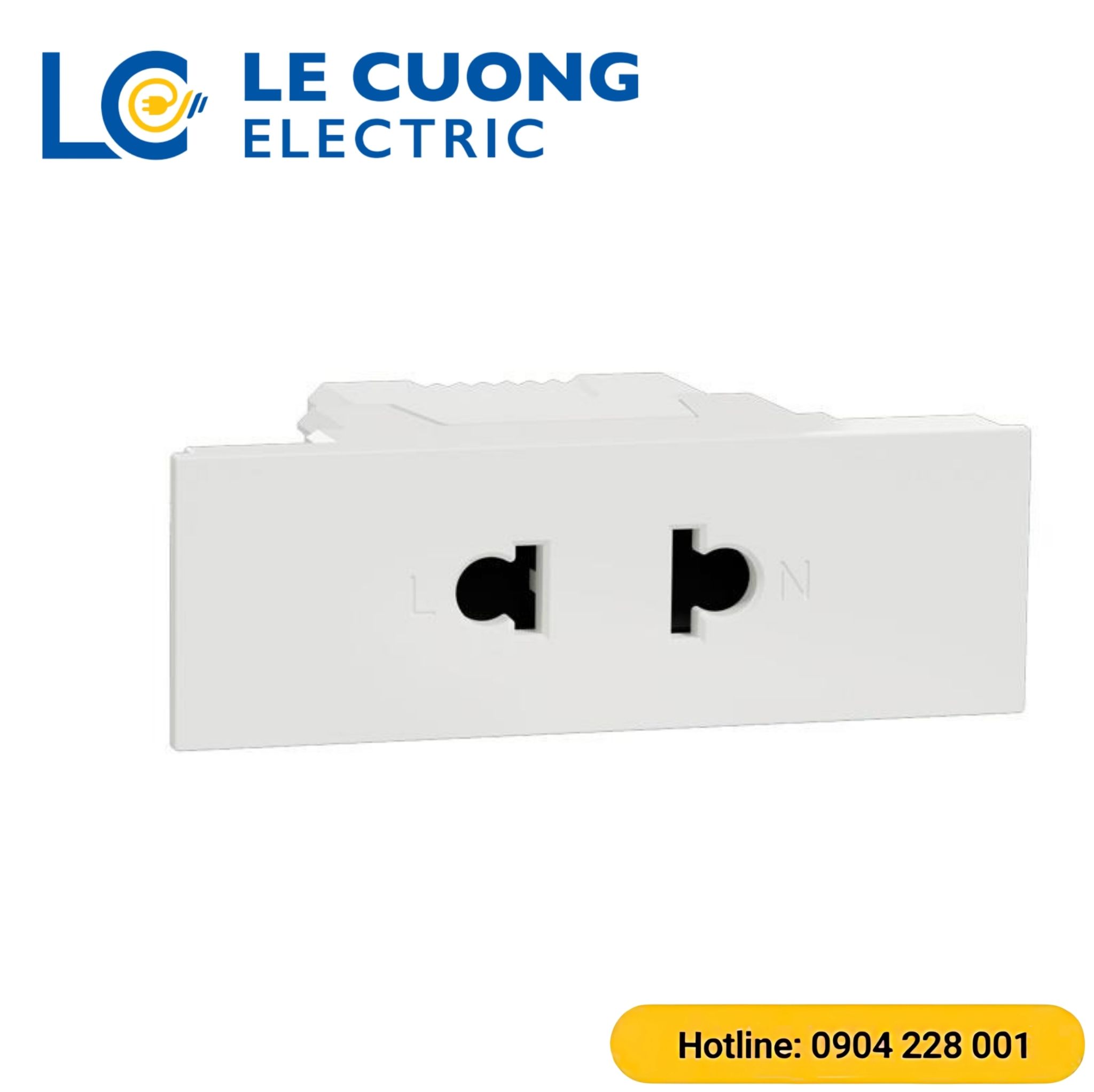 Ổ cắm đơn 2 chấu 16A, size S Schneider ELECTRIC