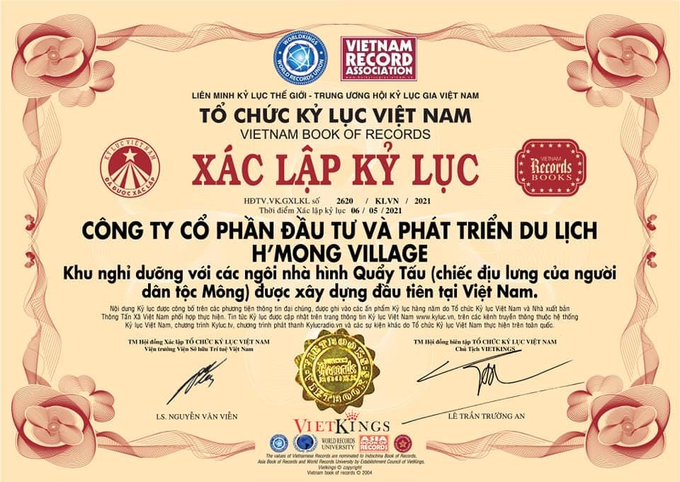 KỶ LỤC VIỆT NAM VỀ KIẾN TRÚC NHÀ QUẨY TẤU