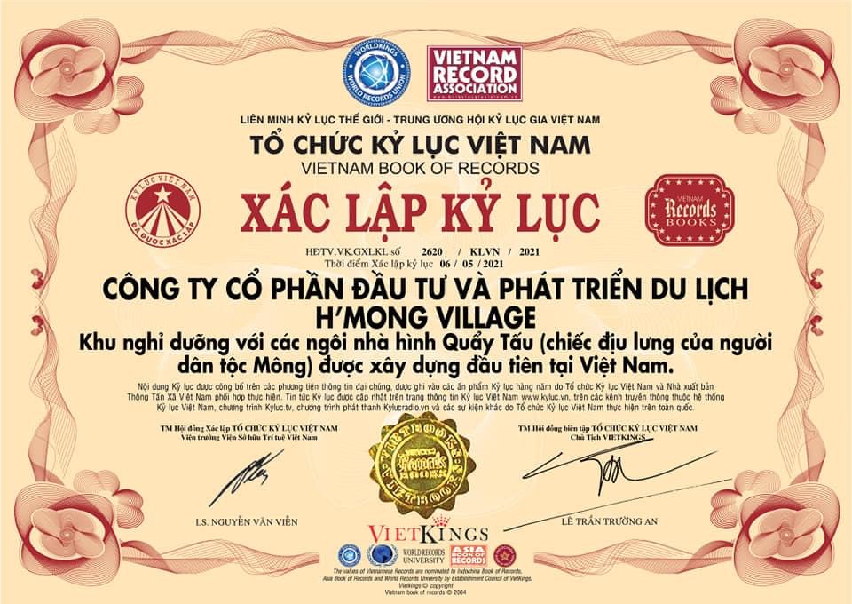 KỶ LỤC VIỆT NAM VỀ KIẾN TRÚC NHÀ QUẨY TẤU